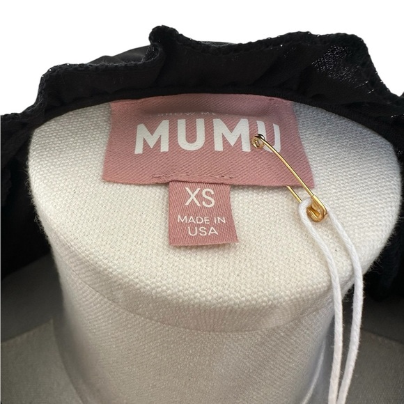 SHOW ME YOUR MUMU Viola Black Tiered Mini Dress Women Size XS $168 MSRP - Picture 7 of 11